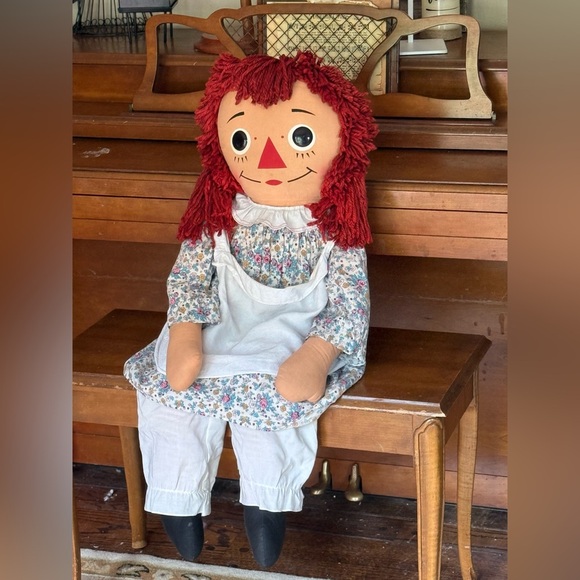 Rare Vintage 1960's XL Annabelle The Original Knickerbocker Raggedy Ann Doll - Picture 4 of 11